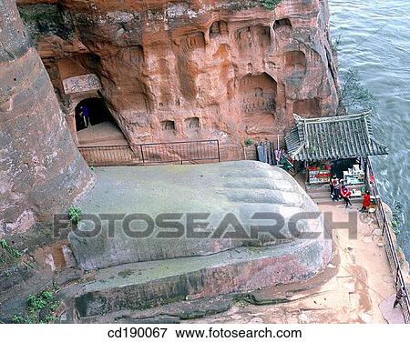 Leshan Great Buddha. China View Large Photo Image Stock Photo - Leshan Great Buddha. China. Fotosearch