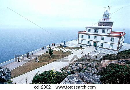 Lighthouse. Cape Fisterra. Finisterre. La Coru±a province. Galicia. Spain View Large Photo Image Stock Image - Lighthouse. Cape Fisterra. Finisterre. La Coru±a province. Galicia. Spain. Fotosearch