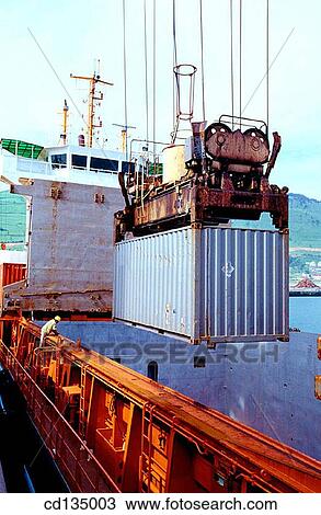 Loading cargo containers. Port of Bilbao. Biscay. Basque Country. Spain View Large Photo Image Stock Image - Loading cargo containers. Port of Bilbao. Biscay. Basque Country. Spain. Fotosearch