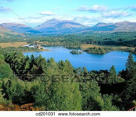 Loch Awe. Argyll. Scotland View Large Photo Image Stock Image - Loch Awe. Argyll. Scotland. Fotosearch
