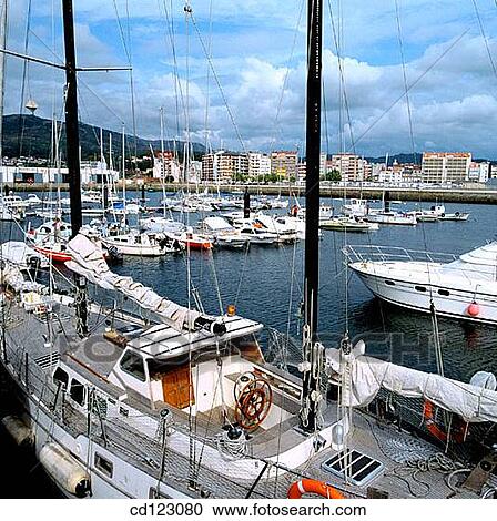 Marina. Villagarc? a de Arosa. Pontevedra province. Galicia. Spain View Large Photo Image Stock Image - Marina. Villagarc? a de Arosa. Pontevedra province. Galicia. Spain. Fotosearch