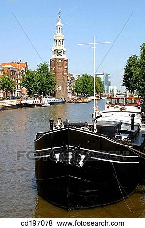 Montelbaanstoren. Amsterdam. Holland View Large Photo Image Stock Photo - Montelbaanstoren. Amsterdam. Holland. Fotosearch