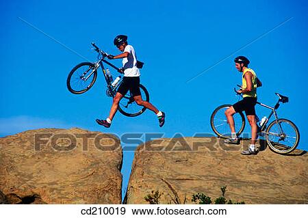 Stock Photo - Mountain biking. Fotosearch