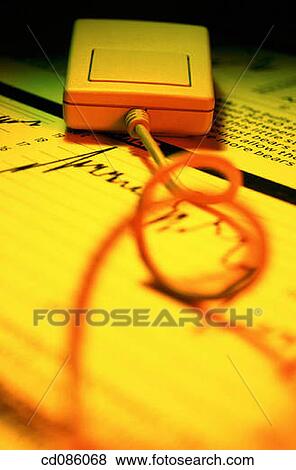 Mouse on stock page View Large Photo Image Stock Photo - Mouse on stock page. Fotosearch