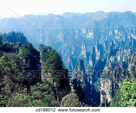 Stock Image - Mt. Tianzi. Fotosearch