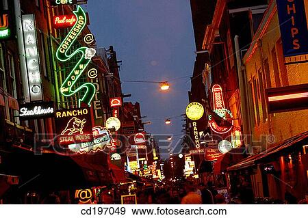 Nightlife in Leidseplein. Amsterdam. Holland View Large Photo Image Stock Photo - Nightlife in Leidseplein. Amsterdam. Holland. Fotosearch