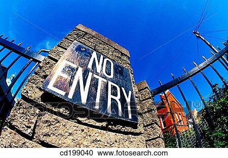 No entry sign View Large Photo Image Stock Image - No entry sign. Fotosearch