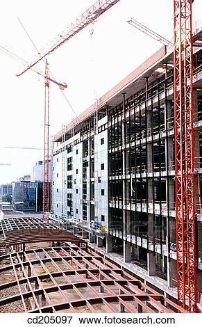Office building construction. Campo de las Naciones. Madrid. Spain View Large Photo Image Stock Photo - Office building construction. Campo de las Naciones. Madrid. Spain. Fotosearch