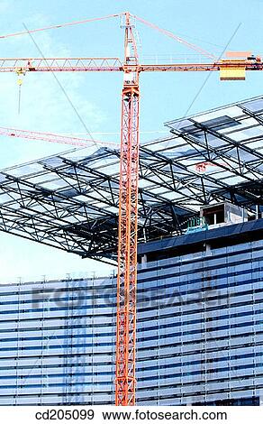 Stock Photo - Office building construction. Campo de las Naciones. Madrid. Spain. Fotosearch