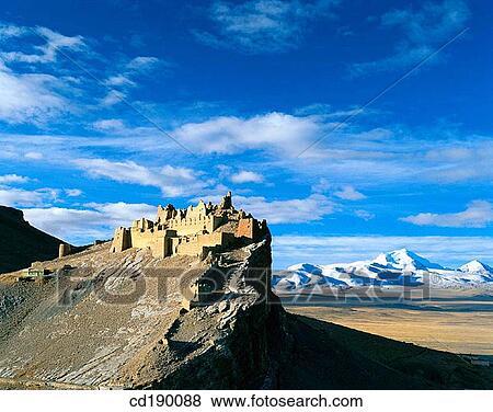 Old Castle. Tibet View Large Photo Image Stock Photo - Old Castle. Tibet. Fotosearch