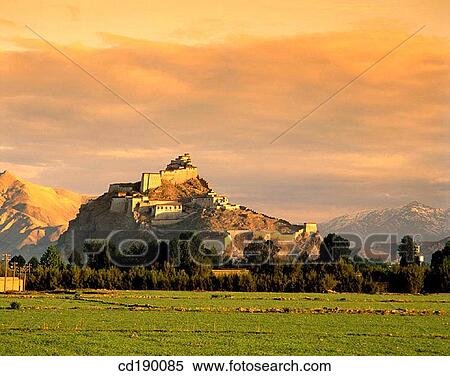 Old Castle. Tibet View Large Photo Image Stock Photography - Old Castle. Tibet. Fotosearch