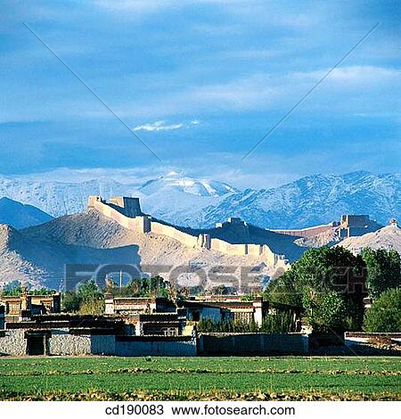 Old City Wall. Tibet View Large Photo Image Stock Image - Old City Wall. Tibet. Fotosearch
