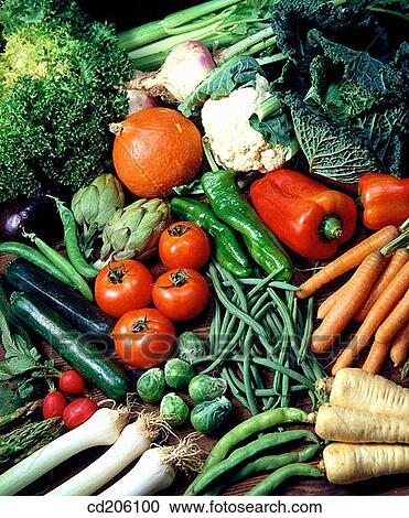 Stock Image - Organic vegetables. Fotosearch