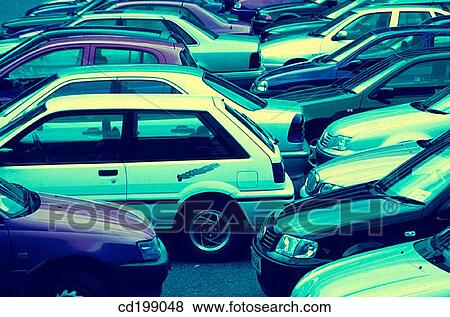 Parked cars View Large Photo Image Stock Photo - Parked cars. Fotosearch