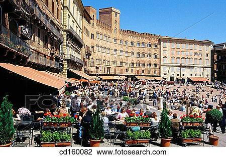 Piazza del Campo. Siena. Italy View Large Photo Image Stock Image - Piazza del Campo. Siena. Italy. Fotosearch