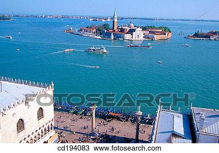Piazzetta San Marco and San Giorgio Maggiore island. Venice. Italy View Large Photo Image Stock Image - Piazzetta San Marco and San Giorgio Maggiore island. Venice. Italy. Fotosearch