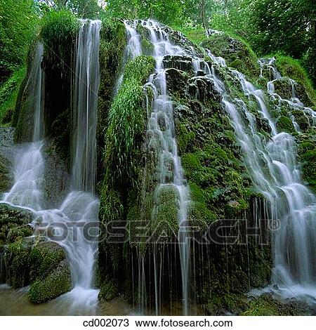 Stock Image - Piedra River. Monasterio de Piedra. Zaragoza province. Spain. Fotosearch