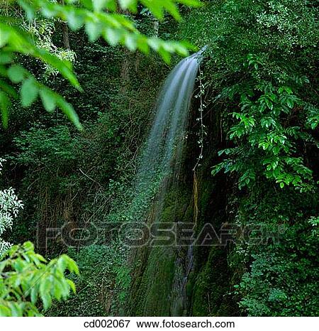 Stock Photo - Piedra River. Monasterio de Piedra. Zaragoza province. Spain. Fotosearch