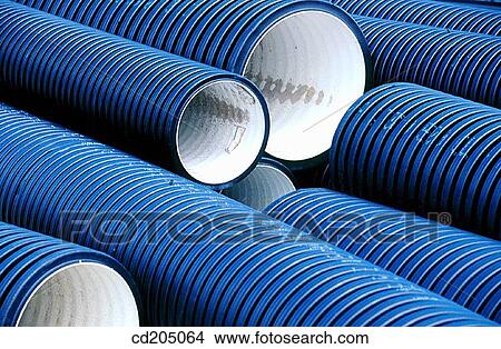 Plastic tubes for the covering of underground electric lines View Large Photo Image Picture - Plastic tubes for the covering of underground electric lines. Fotosearch