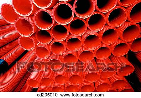 Plastic tubes for the covering of underground electric and telephone lines View Large Photo Image Stock Image - Plastic tubes for the covering of underground electric and telephone lines. Fotosearch