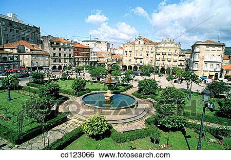 Plaza Ferreira. Pontevedra. Galicia. Spain View Large Photo Image Stock Photograph - Plaza Ferreira. Pontevedra. Galicia. Spain. Fotosearch
