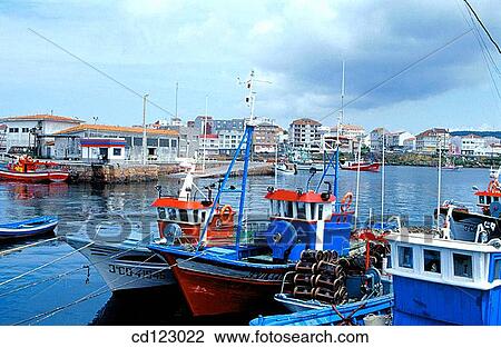 Stock Image - Port. Camari±as. La Coru±a province. Galicia. Spain. Fotosearch
