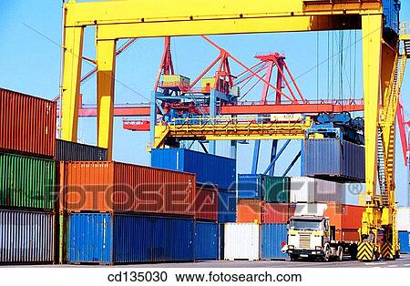 Port of Bilbao. Biscay. Basque Country. Spain View Large Photo Image Stock Image - Port of Bilbao. Biscay. Basque Country. Spain. Fotosearch