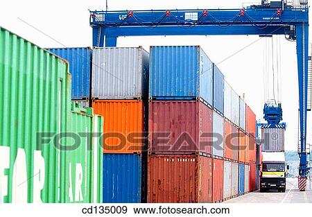 Stock Photo - Port of Bilbao. Biscay. Basque Country. Spain. Fotosearch