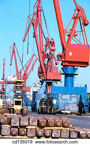 Stock Photo - Port of Bilbao. Biscay. Basque Country. Spain. Fotosearch
