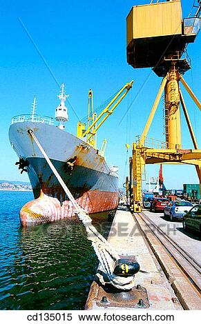 Stock Photography - Port of Bilbao. Biscay. Basque Country. Spain. Fotosearch