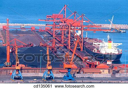 Port of El Musel. Gijon. Asturias. Spain View Large Photo Image Stock Image - Port of El Musel. Gijon. Asturias. Spain. Fotosearch