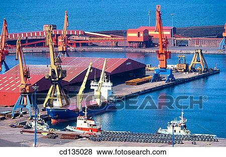 Port of El Musel. Gijon. Asturias. Spain View Large Photo Image Stock Photo - Port of El Musel. Gijon. Asturias. Spain. Fotosearch