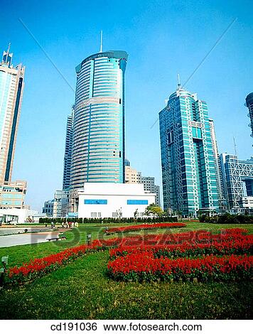 Pu Dong. Shanghai. China View Large Photo Image Stock Photograph - Pu Dong. Shanghai. China. Fotosearch
