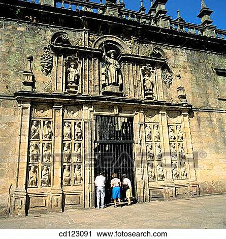 Puerta Santa. Cathedral. Plaza de la Quintana. Santiago de Compostela. La Coru±a province. Galicia. Spain View Large Photo Image Stock Image - Puerta Santa. Cathedral. Plaza de la Quintana. Santiago de Compostela. La Coru±a province. Galicia. Spain. Fotosearch