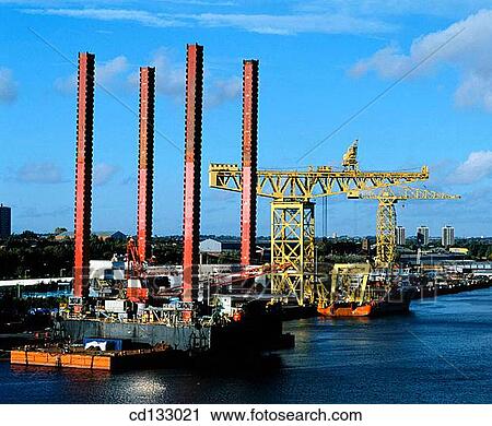 Quay for offshore oil industry. River Tyne. Newcastle. England View Large Photo Image Stock Image - Quay for offshore oil industry. River Tyne. Newcastle. England. Fotosearch