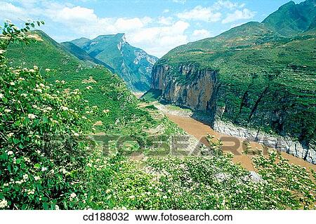 Qutang Gorge. Sichuan. China View Large Photo Image Stock Image - Qutang Gorge. Sichuan. China. Fotosearch