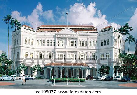 Raffles Hotel. Singapore View Large Photo Image Stock Photo - Raffles Hotel. Singapore. Fotosearch