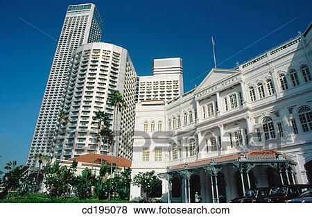 Raffles Hotel. Singapore View Large Photo Image Stock Photo - Raffles Hotel. Singapore. Fotosearch