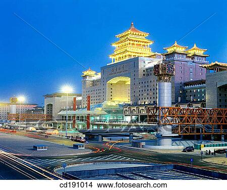 Railway Station. Beijing. China View Large Photo Image Picture - Railway Station. Beijing. China. Fotosearch