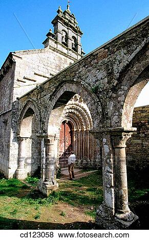 Romanesque church. Vilar de Donas. Lugo province. Galicia. Spain View Large Photo Image Stock Photo - Romanesque church. Vilar de Donas. Lugo province. Galicia. Spain. Fotosearch