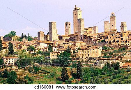 San Gimignano. Tuscany. Italy View Large Photo Image Stock Image - San Gimignano. Tuscany. Italy. Fotosearch