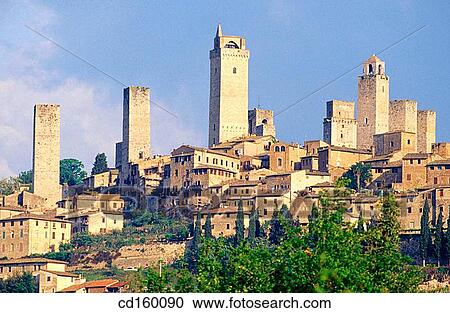 San Gimignano. Tuscany. Italy View Large Photo Image Stock Image - San Gimignano. Tuscany. Italy. Fotosearch