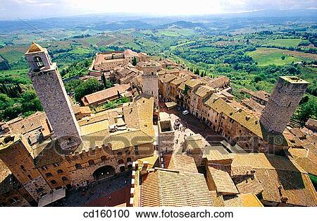 San Gimignano. Tuscany. Italy View Large Photo Image Stock Image - San Gimignano. Tuscany. Italy. Fotosearch