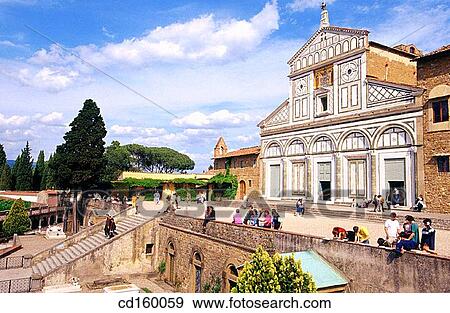 San Miniato del Monte. Florence. Italy View Large Photo Image Stock Photo - San Miniato del Monte. Florence. Italy. Fotosearch