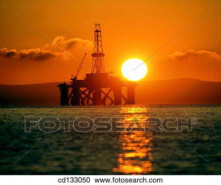 Semi-submersible oil rig at sunrise. Firth of Forth. Scotland View Large Photo Image Stock Image - Semi-submersible oil rig at sunrise. Firth of Forth. Scotland. Fotosearch