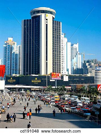 Shangrila Hotel. Shenzhen. China View Large Photo Image Stock Photo - Shangrila Hotel. Shenzhen. China. Fotosearch