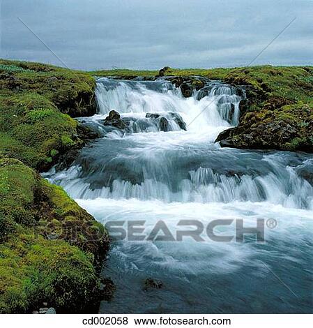 Stock Photo - Skafta River. Iceland. Fotosearch