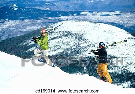 Picture - Skiers. Fotosearch
