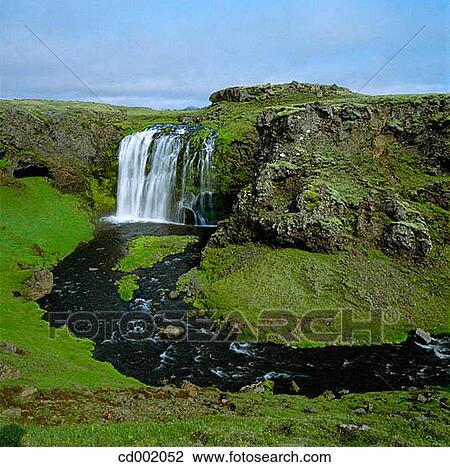Stock Image - Skoga River. Iceland. Fotosearch