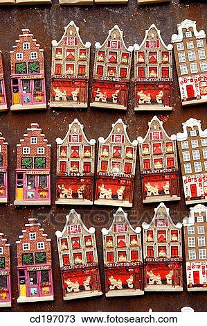 Souvenir refrigerator magnets. Amsterdam. Holland View Large Photo Image Stock Image - Souvenir refrigerator magnets. Amsterdam. Holland. Fotosearch